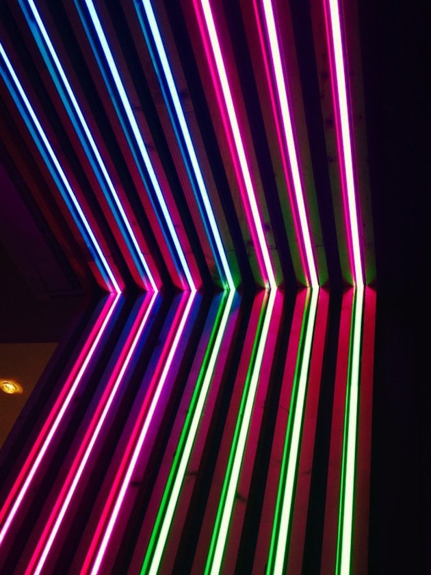 A colorful neon lights display.