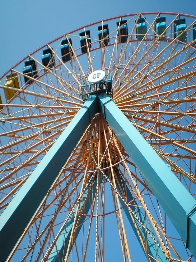 Cedar Point amusement park in Sandusky, Ohio, USA near ELS Cleveland.