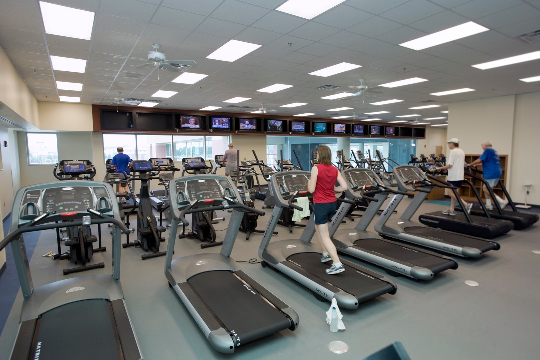 The fitness center at Middle Tennessee State University in Nashville, the host institution of ELS Language Centers in Tennessee, USA.