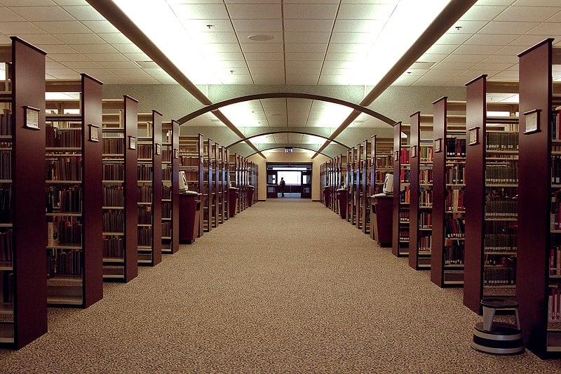 The library at Middle Tennessee State University in Nashville, the host institution of ELS Language Centers in Tennessee, USA.