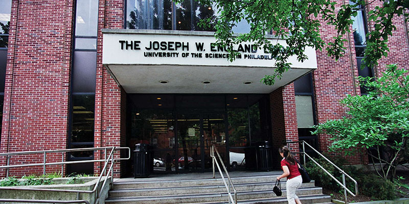 An exterior view of J.W. England Library at Saint Joseph's University, the host institution for ELS Language Centers in Philadelphia, Pennsylvania, USA.