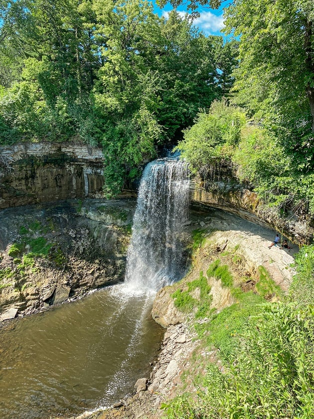 Minnehaha Falls in Minneapolis, Minnesota, USA near ELS Language Centers.